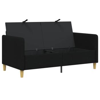 Sofa mit Stauraum Schwarz 152 x 78 x 87 cm Polyester