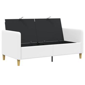 Sofa mit Stauraum Weiß 152 x 78 x 87 cm Polyester