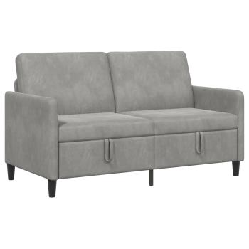 Sofa mit Stauraum Hellgrau 152 x 78 x 87 cm Polyester