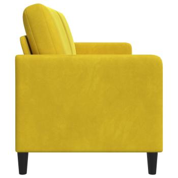Sofa mit Stauraum Gelb 152 x 78 x 87 cm Polyester