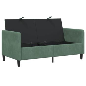 Sofa mit Stauraum Meergrün 152 x 78 x 87 cm Polyester