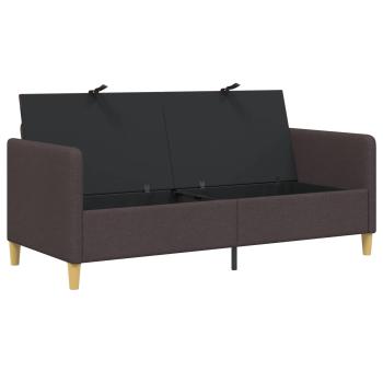 Sofa mit Stauraum Dunkelbraun 172 x 78 x 87 cm Polyester