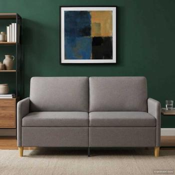 Sofa mit Stauraum Taupe 172 x 78 x 87 cm Polyester