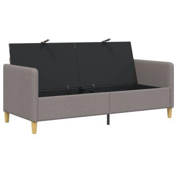 Sofa mit Stauraum Taupe 172 x 78 x 87 cm Polyester