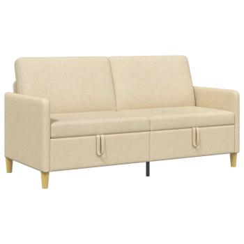 Sofa mit Stauraum Creme 172 x 78 x 87 cm Polyester