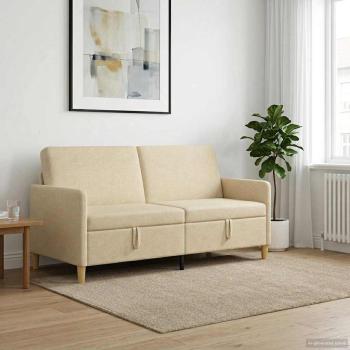 Sofa mit Stauraum Creme 172 x 78 x 87 cm Polyester