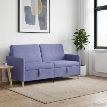 Sofa mit Stauraum Jeans blau 172 x 78 x 87 cm Polyester