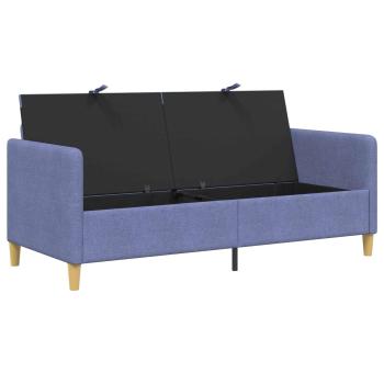 Sofa mit Stauraum Jeans blau 172 x 78 x 87 cm Polyester