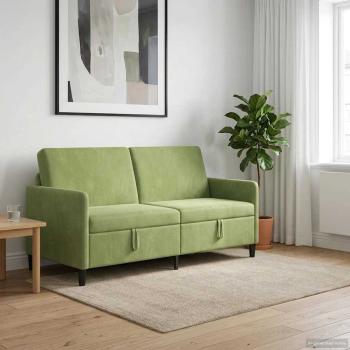 ARDEBO.de - Sofa mit Stauraum Hellgrün 172 x 78 x 87 cm Polyester