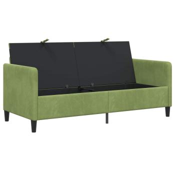 Sofa mit Stauraum Hellgrün 172 x 78 x 87 cm Polyester