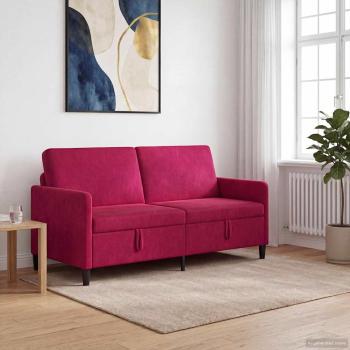 ARDEBO.de - Sofa mit Stauraum Weinrot 172 x 78 x 87 cm Polyester