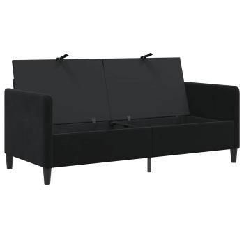 Sofa mit Stauraum Schwarz 172 x 78 x 87 cm Polyester