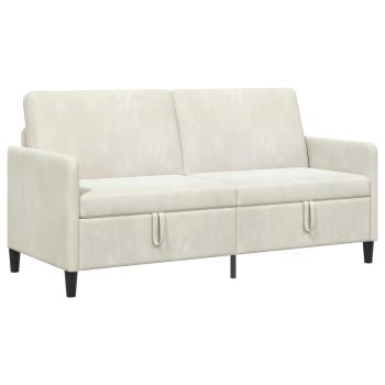 Sofa mit Stauraum Creme 172 x 78 x 87 cm Polyester