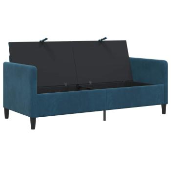 Sofa mit Stauraum Blau 172 x 78 x 87 cm Polyester