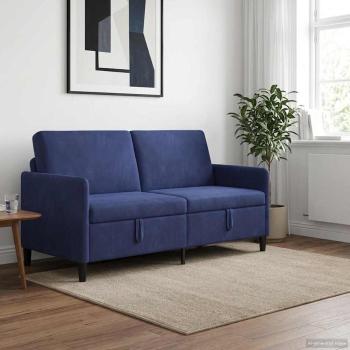 ARDEBO.de - Sofa mit Stauraum Polizeiblau 172 x 78 x 87 cm Polyester