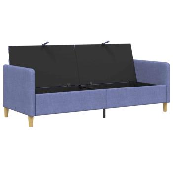 Sofa mit Stauraum Jeans blau 192 x 78 x 87 cm Polyester