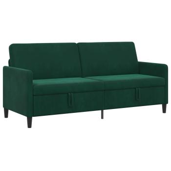 Sofa mit Stauraum Dunkelgrün 192 x 78 x 87 cm Polyester