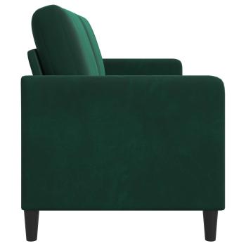 Sofa mit Stauraum Dunkelgrün 192 x 78 x 87 cm Polyester