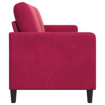 Sofa mit Stauraum Weinrot 192 x 78 x 87 cm Polyester