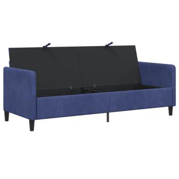 Sofa mit Stauraum Polizeiblau 192 x 78 x 87 cm Polyester