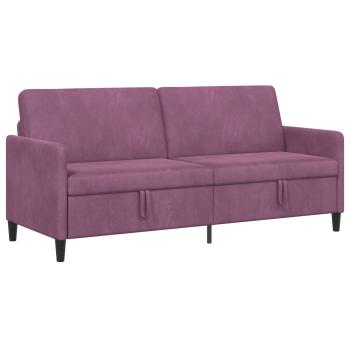 Sofa mit Stauraum Lila 192 x 78 x 87 cm Polyester