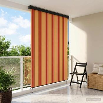 ARDEBO.de - Rollo Mehrfarbig 80 x 250 cm Stoff und Aluminium