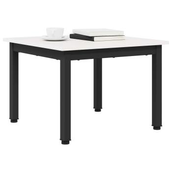 Couchtisch Weiß 50 x 50 x 36 cm Massives Kiefernholz