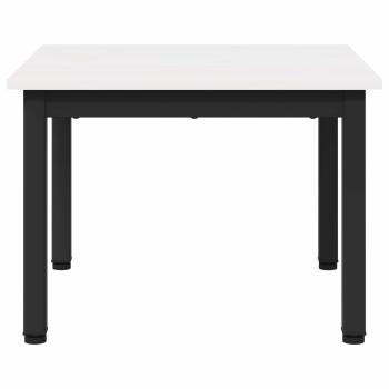 Couchtisch Weiß 50 x 50 x 36 cm Massives Kiefernholz