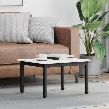 ARDEBO.de - Couchtisch Weiß 60 x 50 x 36 cm Massives Kiefernholz