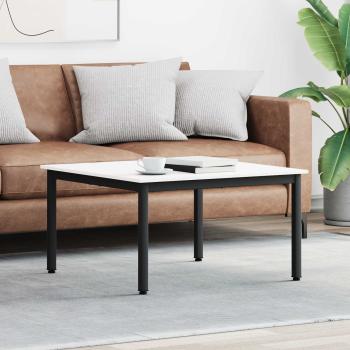 ARDEBO.de - Couchtisch Weiß 80 x 80 x 45 cm Massives Kiefernholz