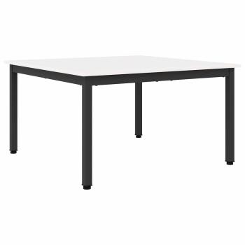 Couchtisch Weiß 80 x 80 x 45 cm Massives Kiefernholz