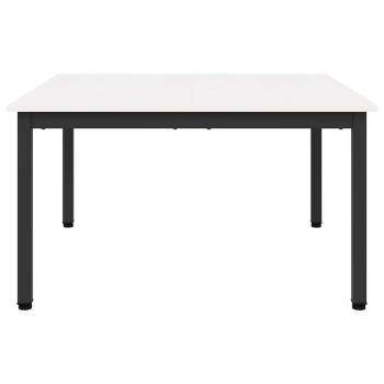 Couchtisch Weiß 80 x 80 x 45 cm Massives Kiefernholz