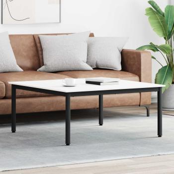 ARDEBO.de - Couchtisch Weiß 100 x 100 x 45 cm Massives Kiefernholz