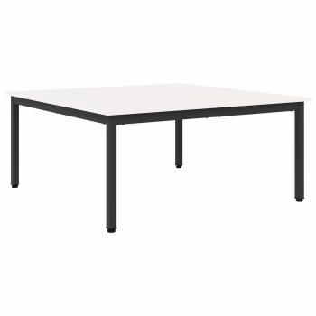 Couchtisch Weiß 100 x 100 x 45 cm Massives Kiefernholz