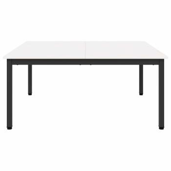 Couchtisch Weiß 100 x 100 x 45 cm Massives Kiefernholz
