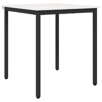 Esstisch Weiß 70 x 70 x 75 cm Massives Kiefernholz