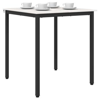 Esstisch Weiß 70 x 70 x 75 cm Massives Kiefernholz