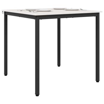 Esstisch Weiß 80 x 80 x 75 cm Massives Kiefernholz