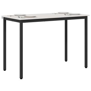 Esstisch Weiß 110 x 55 x 75 cm Massives Kiefernholz