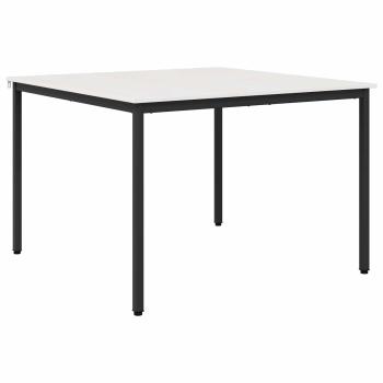 Esstisch Weiß 110 x 110 x 75 cm Massives Kiefernholz