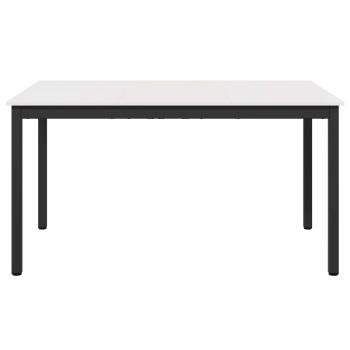 Esstisch Weiß 150 x 90 x 75 cm Massives Kiefernholz