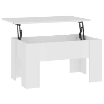 Couchtisch Weiß 79x49x41 cm Holzwerkstoff