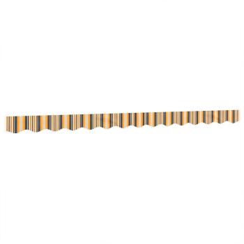 Markisenvolant Gelb und Grau Gestreift 350 cm