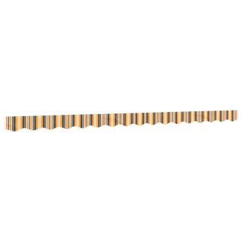 Markisenvolant Gelb und Grau Gestreift 400 cm