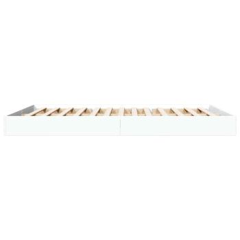 Bettgestell Weiß 150x200 cm Holzwerkstoff