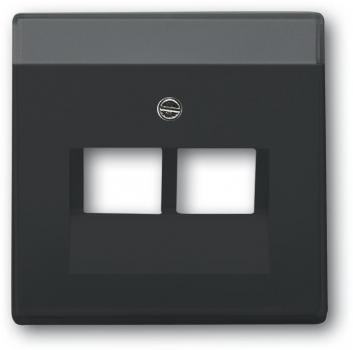 ARDEBO.de Busch-Jaeger 1803-02-81 Zentralscheibe, Carat, 2-fach, anthrazit (2CKA001710A3615)