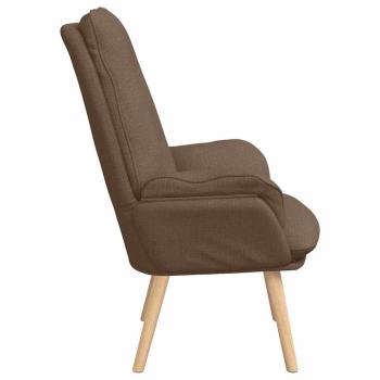 Sessel Braun 69 x 74 x 93 cm Polyester und Sperrholz