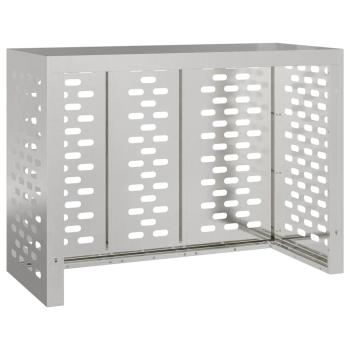 Klimaanlagenabdeckung Silber 110 x 50 x 80 cm Verzinkter Stahl