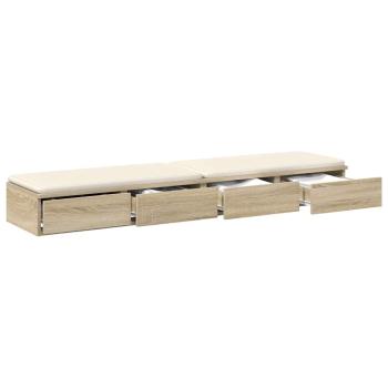 Bettschubladen Sonoma-Eiche 135 x 36,5 x 16,5 cm Holzwerkstoff