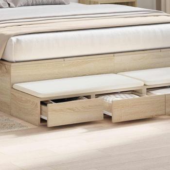 Bettschubladen Sonoma-Eiche 135 x 36,5 x 16,5 cm Holzwerkstoff